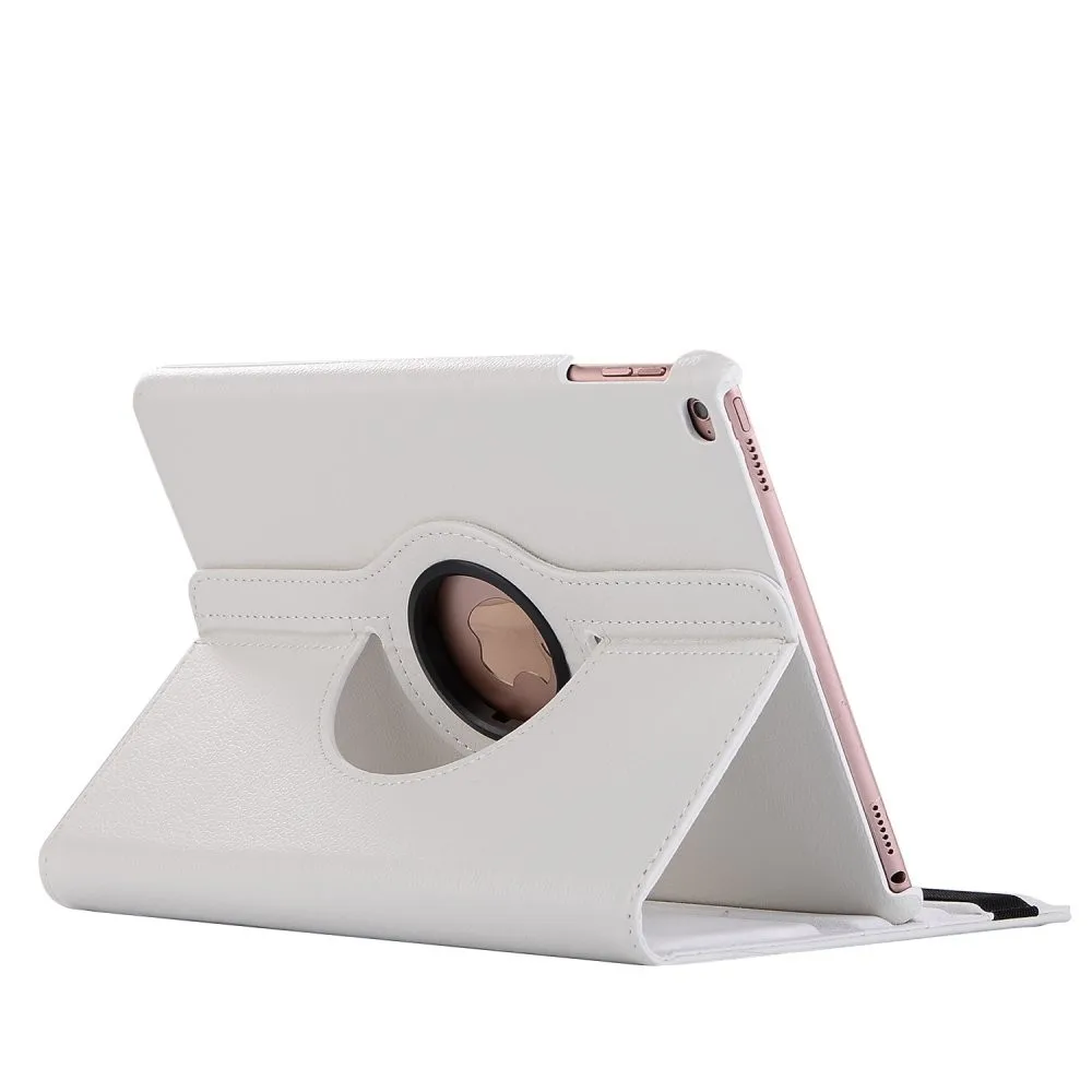 Чехол для iPad 9,7,,, Чехол для iPad Air 2, Air 1, чехол, 5, 6, 5, 6, 6 поколение, чехол, вращающийся на 360 градусов, кожаный смарт-чехол - Цвет: White
