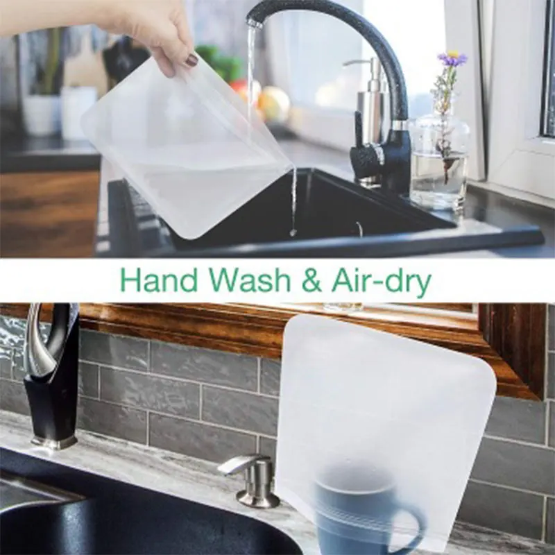 12 шт./компл. силиконовый Пакет для продуктов многоразовый пакет сохранения