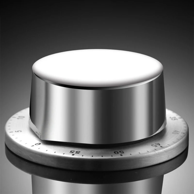 Магнитный кухонный таймер зеркальные часы ретро из нержавеющей стали для