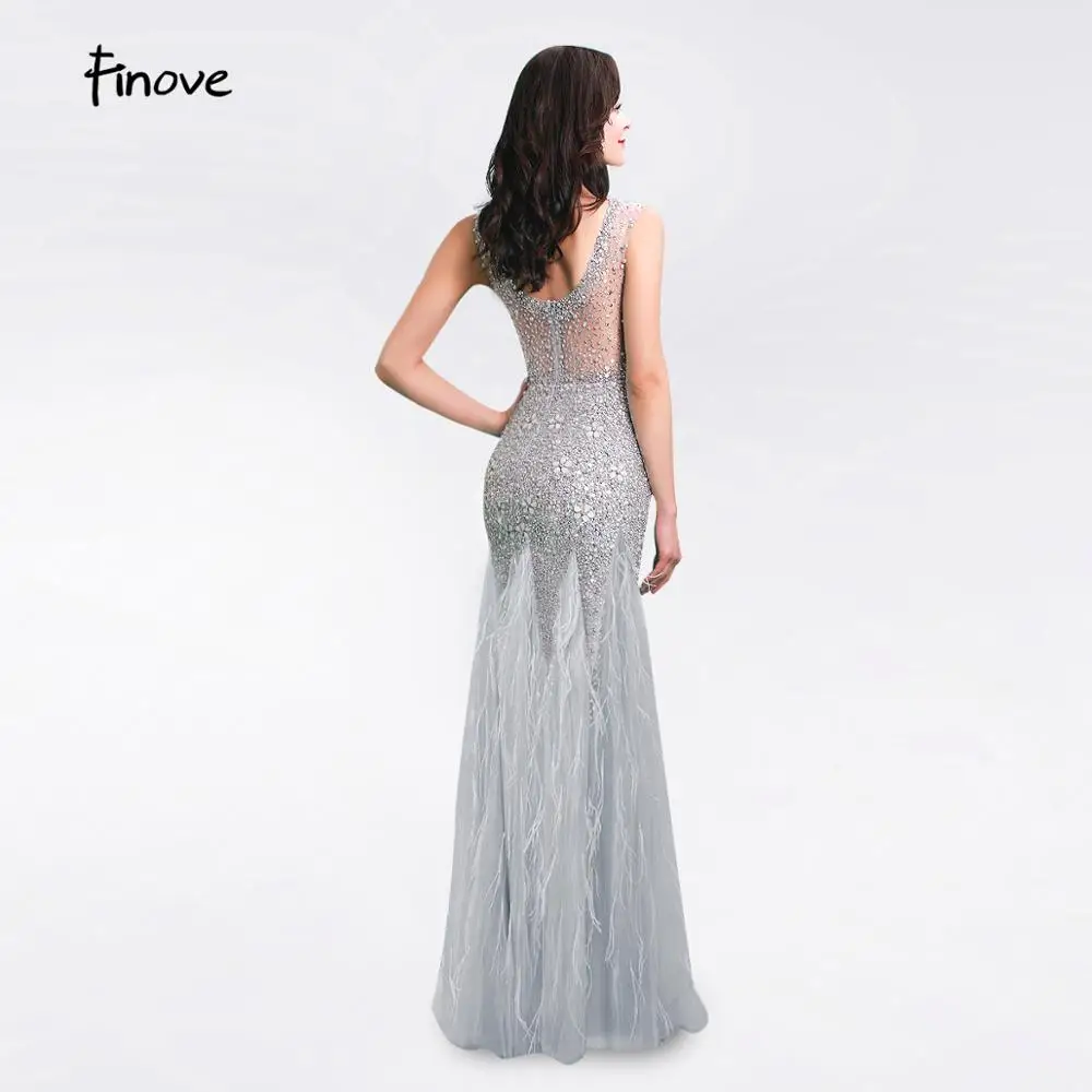 Новое поступление Длинные вечерние платья 2020 с короткими рукавами бисером и