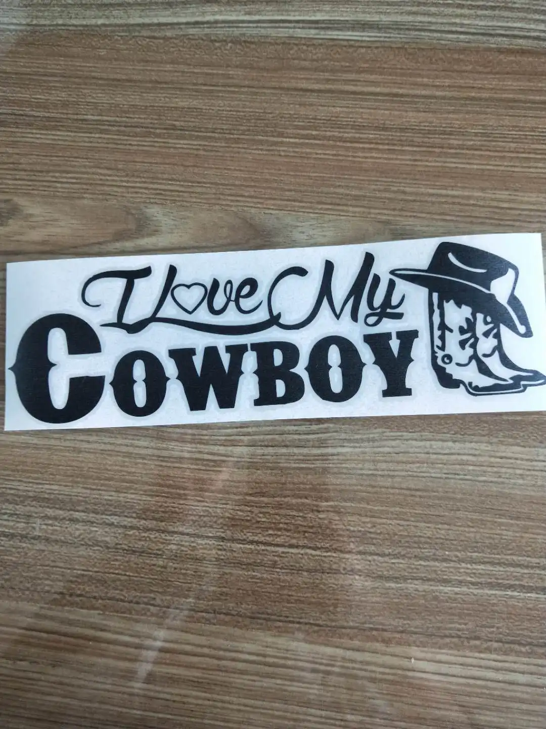 I LOVE MY Cowboy виниловая наклейка для автомобиля дизельного грузовика высечка окна |