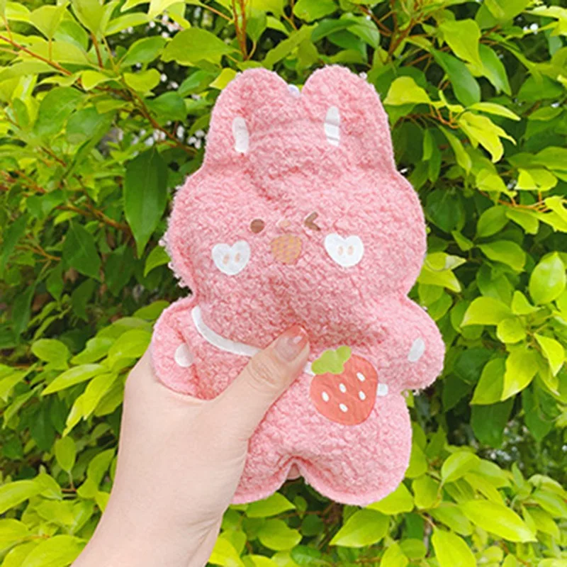 

Winter Cartoon Hot Water Bottle PVC Stress Pain Relief Therapy Hot Water Bag Portable Soft Cute Girl Plush Hand Warmer