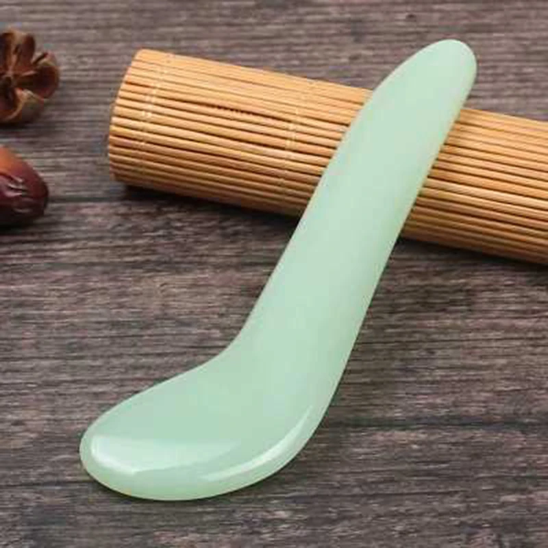 

Natural Jade Guasha Scraping Massage Scraper Face Massager Jade Board SPA Salon Body Massager Beauty Health Care Tools
