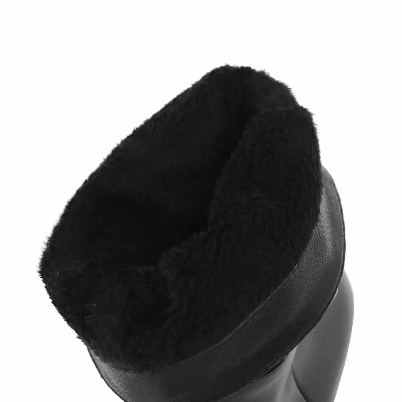 

Fashion Pleated Ankle Boots Winter Women Shoes Faxu Leather Thin High Heel Short Boots Slip On Pointed Toe Boots Big Size 42 42