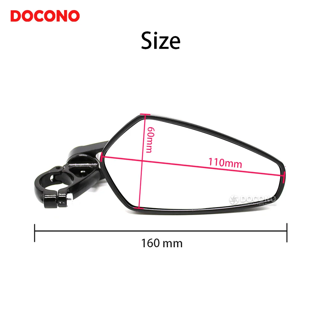 Мотоциклетные боковые зеркала заднего вида на руль 22 мм универсальные для KAWASAKI