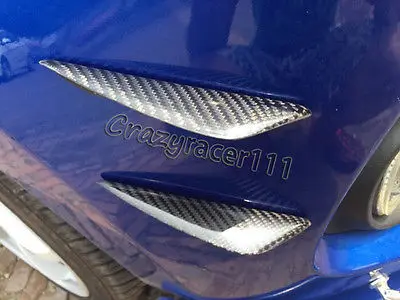 4 шт. декоративные наклейки для Audi A3 A4 A5 A6 Q3 Q5 Q7 углеродное волокно|front bumper fins|audi a5