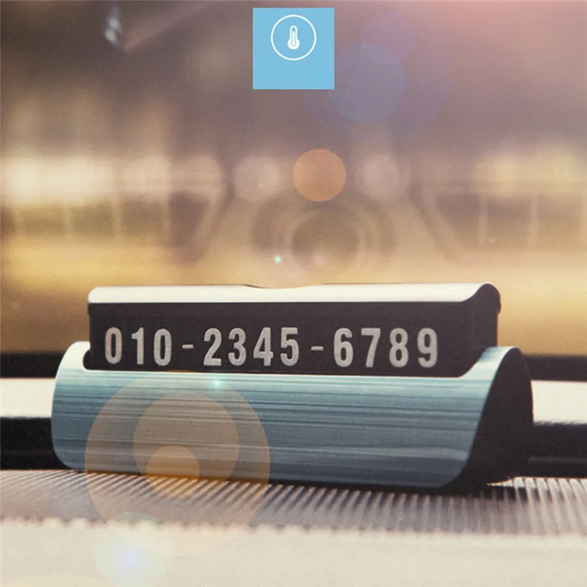 CARPRIE Временная парковочная карта экстренный контакт пластиковый скрытый