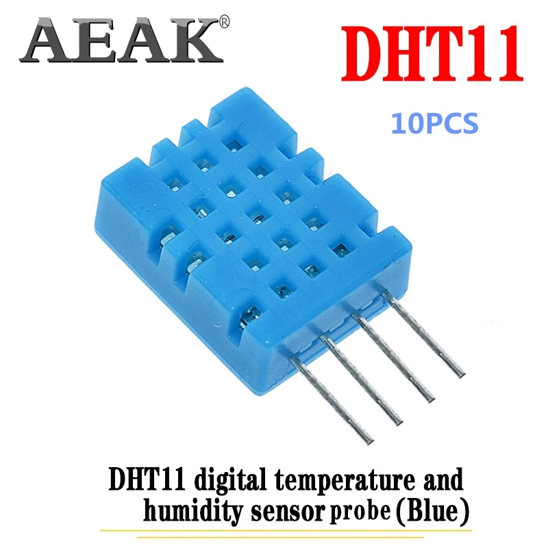 10 шт. DHT11 Цифровой Датчик температуры и влажности AEAK