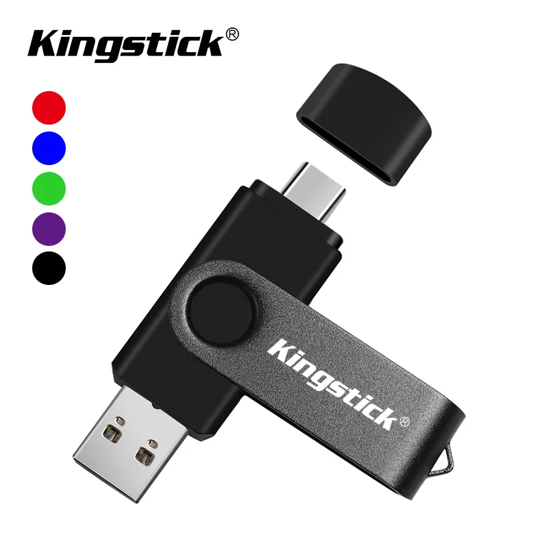 Водонепроницаемый флеш-накопитель 2 в 1 USB 0 Type-C 32 ГБ 64 128 | Компьютеры и офис