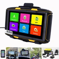 car motorcycle gps navigation 5 0 ips android 4 4 waterproof ip67 wifi bluetooth play store app download bluetooth free new map