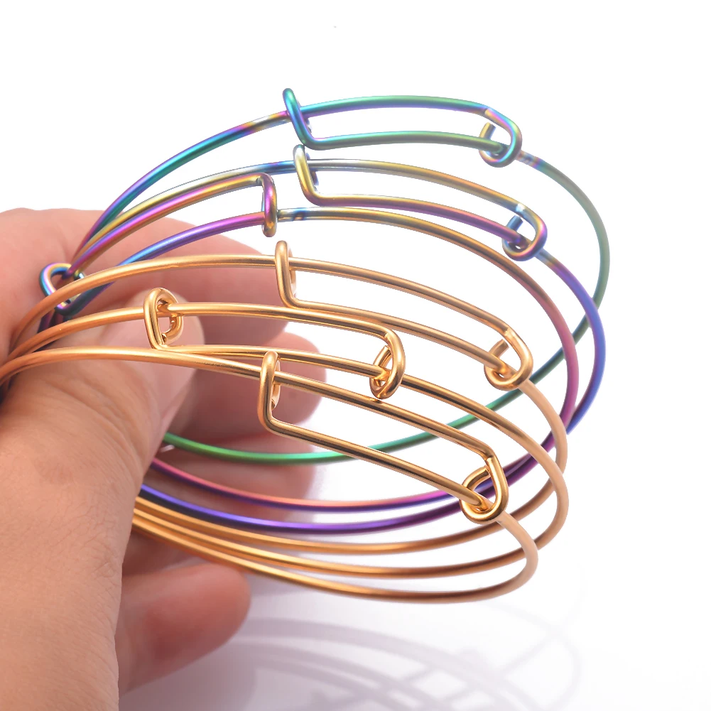 10 шт./лот оптовая продажа браслеты из нержавеющей стали с возможностью