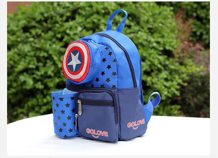 Детский рюкзак Captain America Shield школьный через плечо для ноутбука путешествий