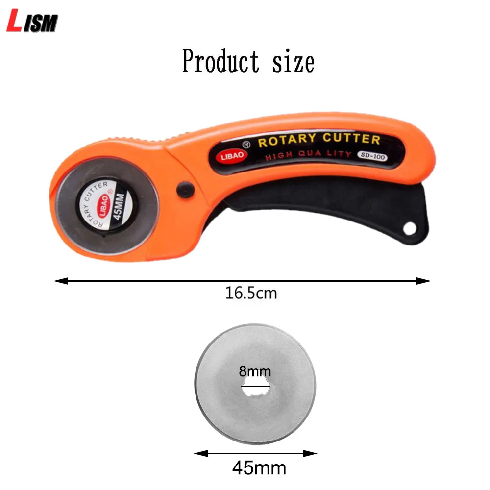 Ротационный резак для кожи 45 мм лезвия ткани циркулярная резка лоскутное шитье