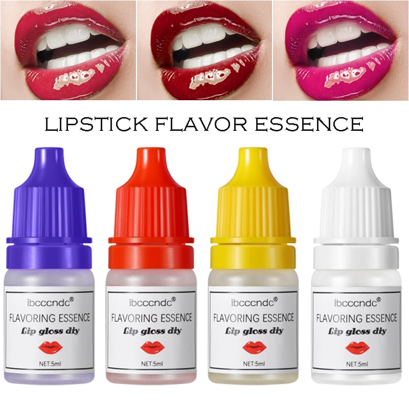 5ml Lip Gloss Base Essential Oil Lipsticks Handmade Cosmetics DIY Makeup Lipgloss Natural Flavor Essence Flavoring Fragrance