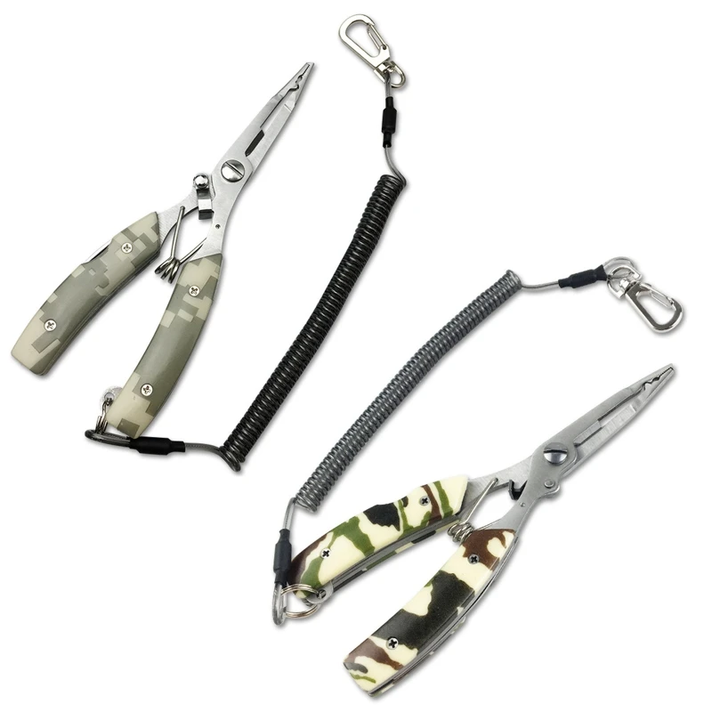 

Многофункциональные рыболовные плоскогубцы из нержавеющей стали с заостренным носом, ножницы для резки лески, уличные снасти, инструмент, ...