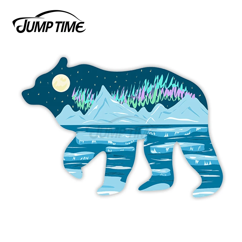 Прыгать время для Aurora полярный медведь виниловые наклейки на стены Arctic стикер с