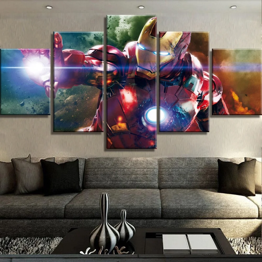 

5Pcs Movie Modular Wall Art Canvas Caudros HD Posters Pictures Paintings Home Decor Accessories Living Room Bedroom Decoration