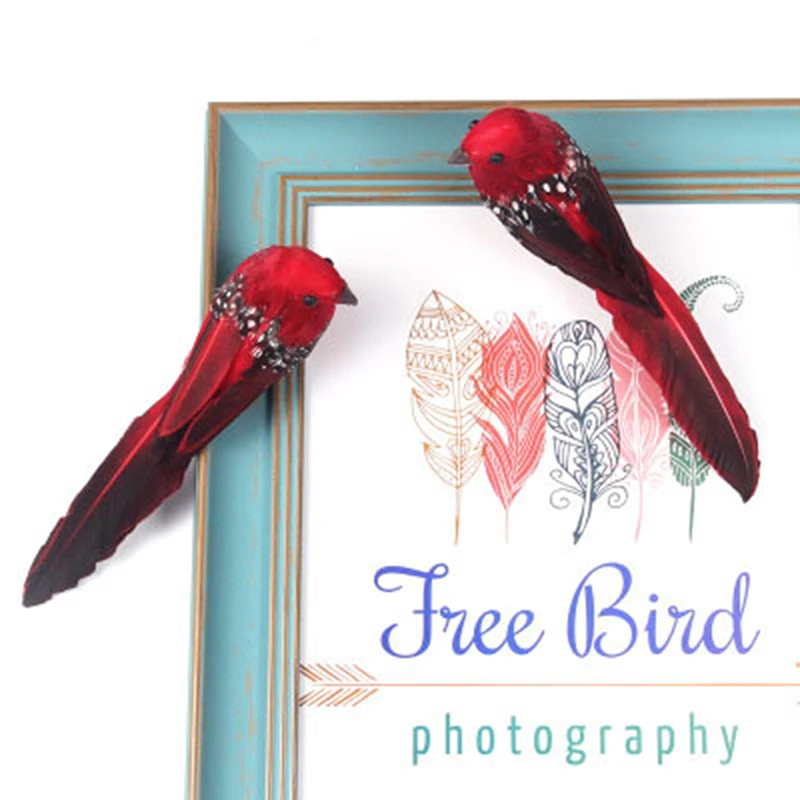1PC Simulation Feather Foam colorful bird Garden Bird lawn Prop Decoration Color Random | Дом и сад