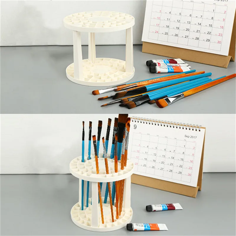 

Square Hole Makeup Brush Holder Collapsible Tree Rack Art Brushes Desplay Holders Drying Stand Storage Makeup Tool
