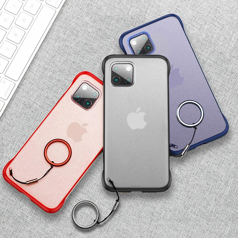 KEYSION безрамный чехол для IPhone 11 Pro Max жесткий прозрачный матовый XS XR X 8 7 6 Plus|Бамперы|