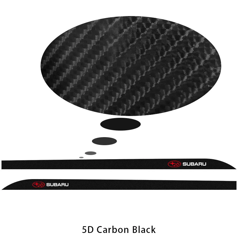 Автомобильные наклейки из углеродного волокна с боковой талией 2 шт. авто для Subaru