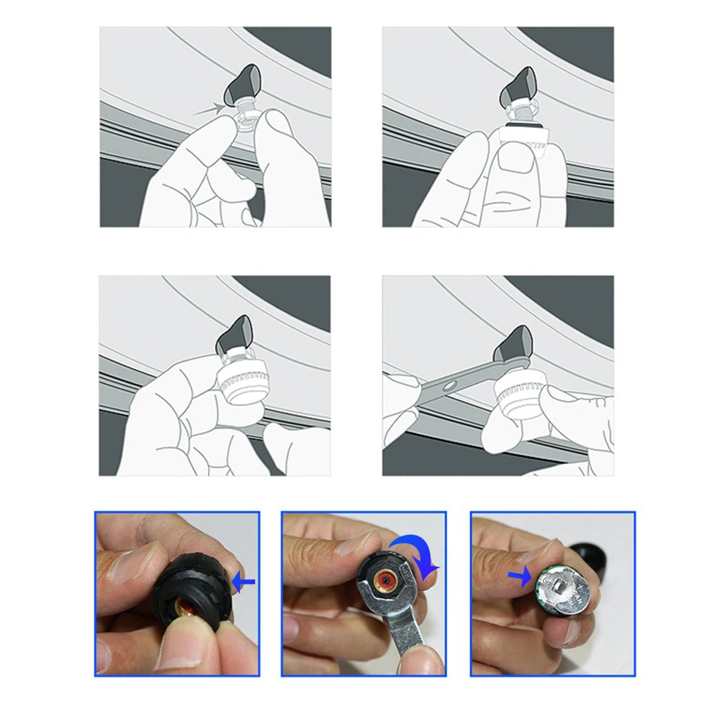 

Car Tire Pressure Alarm Monitor System 4 External Sensors Cigarette Lighter Plug LCD Screen Display Tyre Pressure Warning