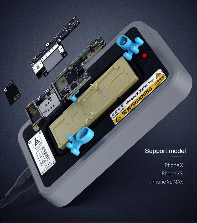 QIANLI материнская плата сепаратор быстрая нагревательная станция для iPhone X/XS MAX Процессор IC чипы разборка клей удаление инструмент для ремонта