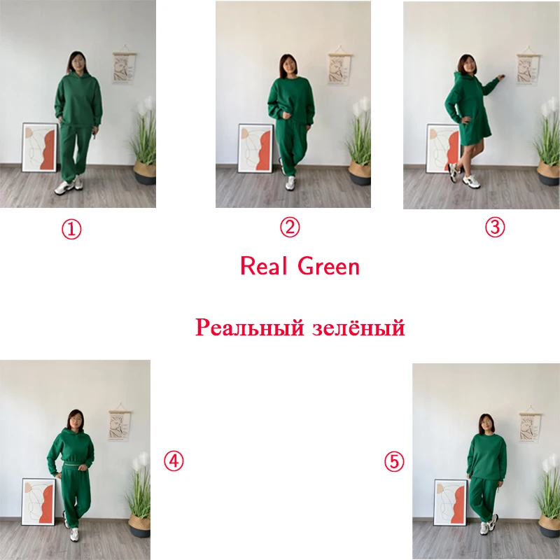 Толстовка Женская на флисе с капюшоном и флисовые теплые штаны однотонная