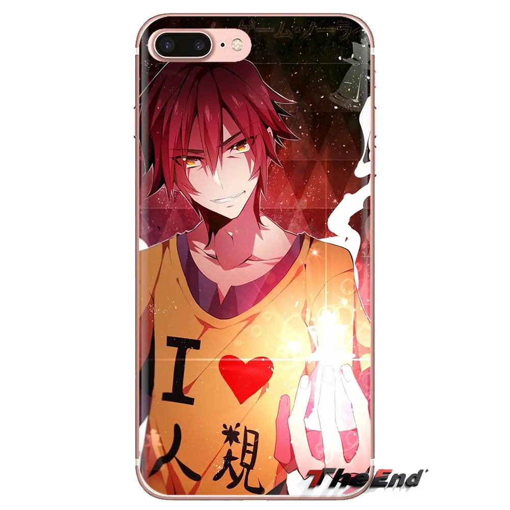 Мультфильм нет игры жизни Sora прозрачный мягкий чехол для Xiao mi 4 5 5s 6 A1 A2 5X6X8 9 Lite SE Pro