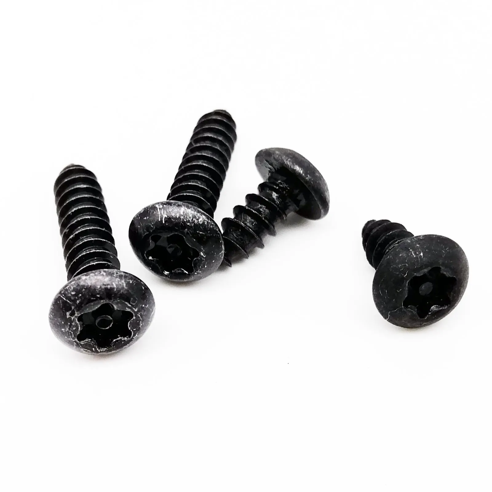 Шестилепестковый винт Torx из черной углеродистой стали круглый плоский с