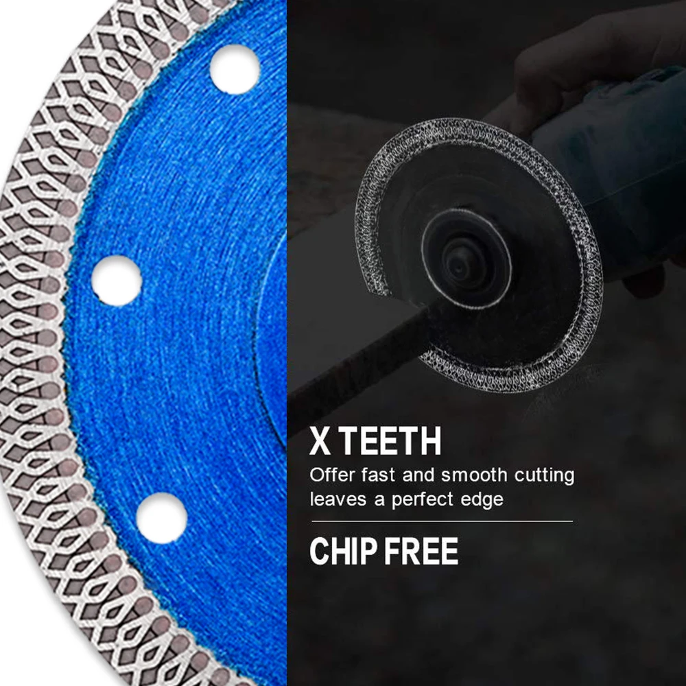 Алмазный пильный диск Vastar 125 мм в волновом стиле для фарфоровой плитки керамики