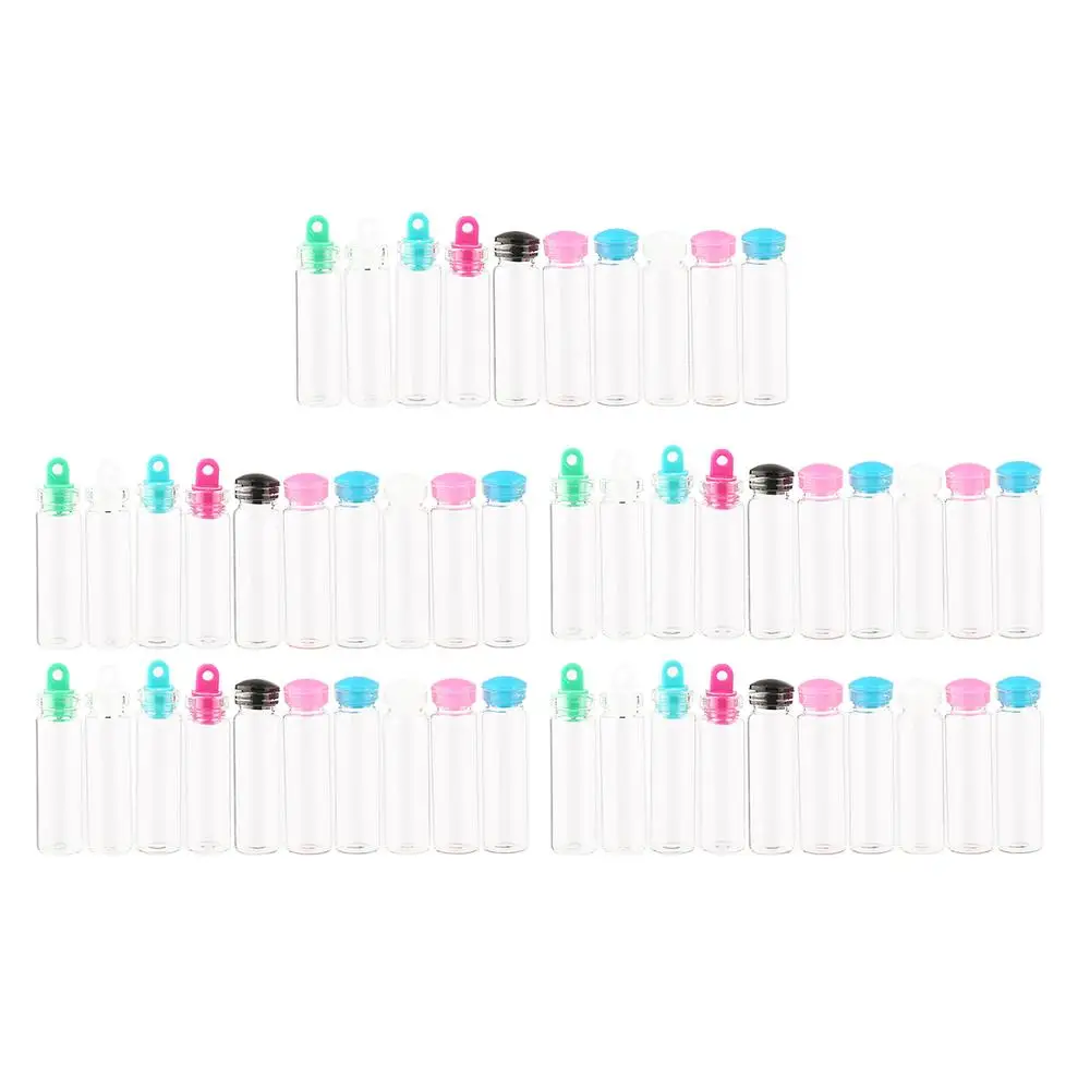 50Pcs 11x35mm 2ml Цена мини, из прозрачного стекла бутылки Флаконы пустой образец банки с пробкой сообщение флакон свадьбы желаний бутылка, Лидер продаж - Цвет: 50Pcs 11x35mm 2ml