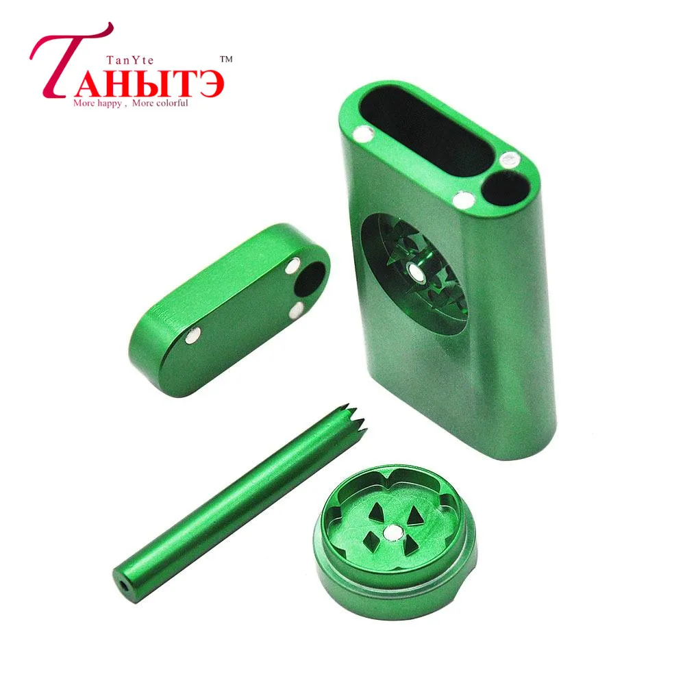 

1Pc Magnetic Aluminum Metal Pipe Smoking Tool with Smoking Set Storage + Grinder + Pipe Multifunctional Smoking Kit Accessories