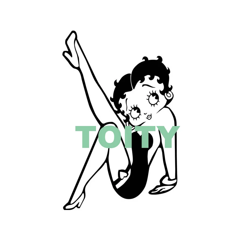17 видов конструкций Betty Boop Наклейка на стену Крылья Ангела дьявол цыпленок поцелуй мою задницу виниловая наклейка детская спальня настенная наклейка для детской комнаты домашний декор