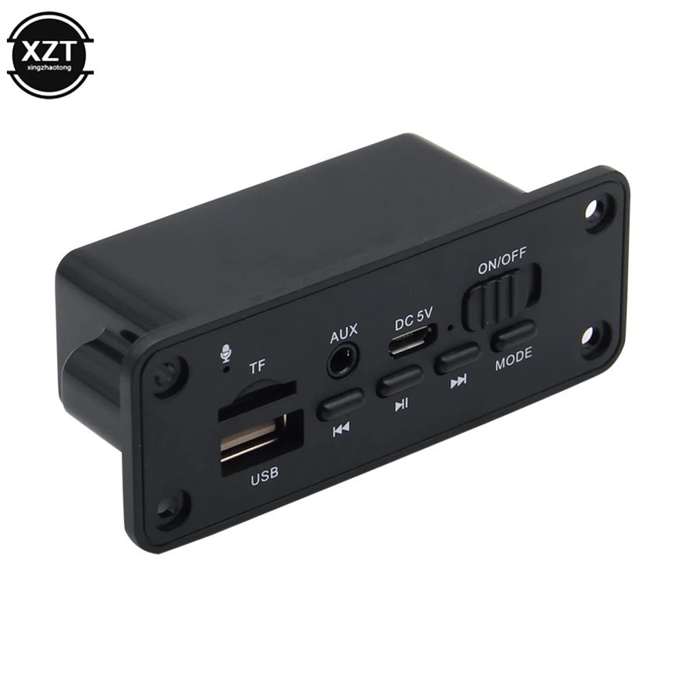5 в Bluetooth MP3/WMA/WAV декодер плата аудио модуль 2*3 Вт усилитель беспроводной USB SD TF радио AUX FM MP3-плеер для автомобиля аксессуары