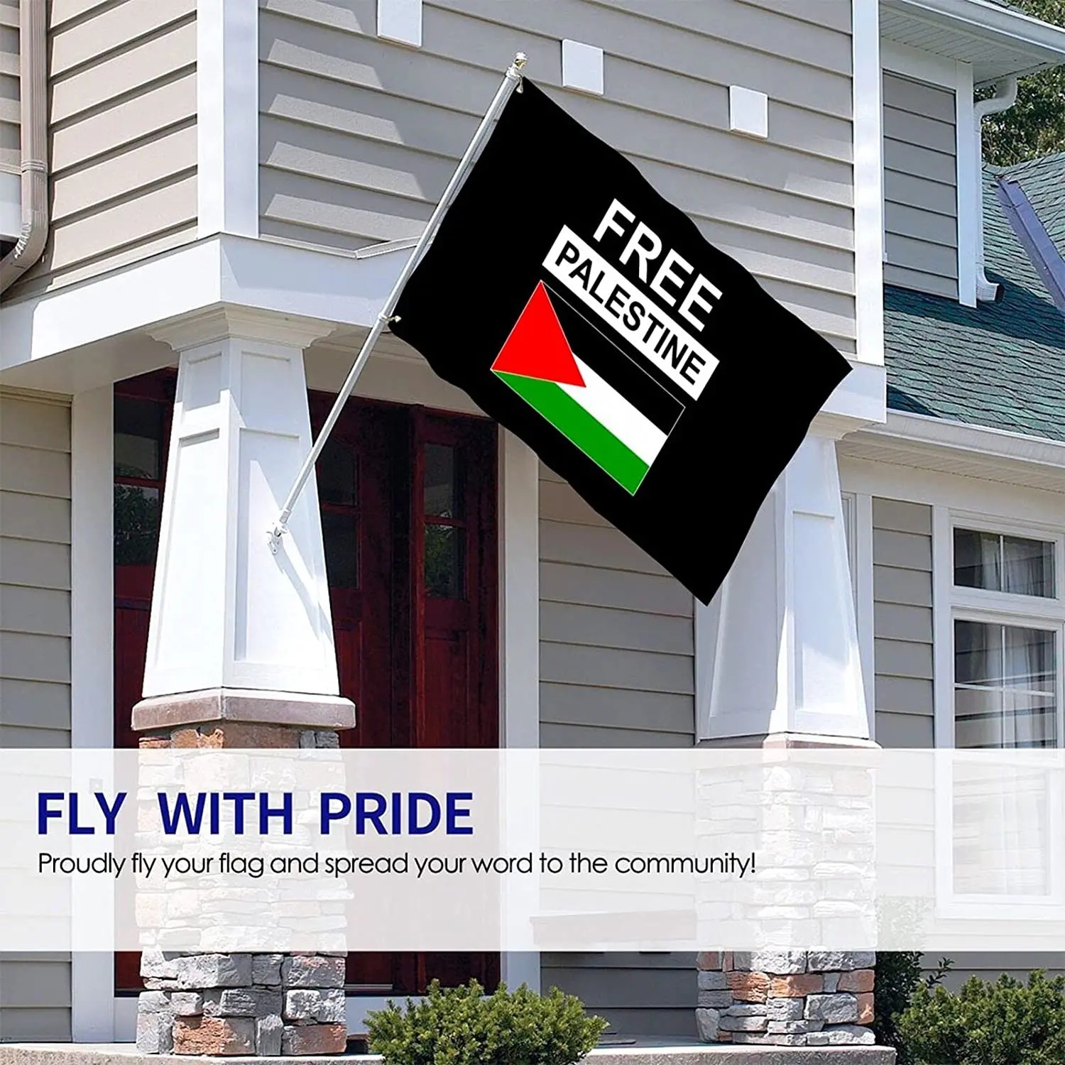 Бесплатная доставка новый 13 флаг Палестины 3x5 футов американский наружный из