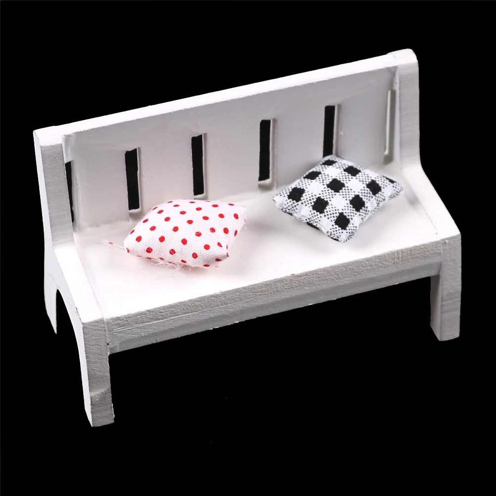 Модный деревянный стул скамейка с двумя подушками качалка-лошадка мебель