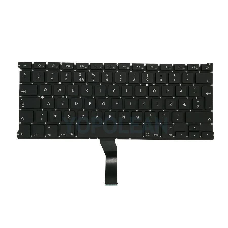 5 шт./лот новая норвежская Клавиатура с подсветкой для Macbook Air 13 &quotA1369 2011 A1466 2012 2013
