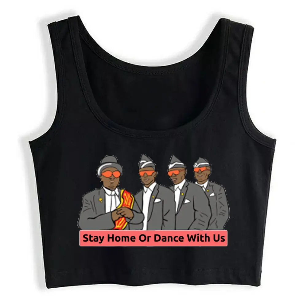 

Crop Top Stay Inside Or Dance With Us Fit Inscriptions Sleeveless Y2k Tops Womens Tops blusas mujer de moda verano Gym Tank Top