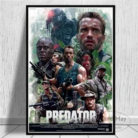 hot arnold schwarzenegger the predator monster movie poster and prints art canvas wall pictures for living room home decor