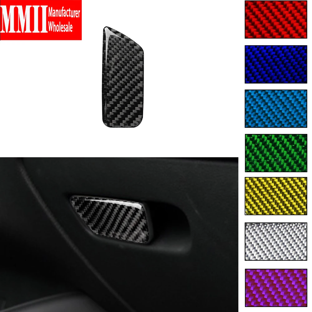 

Car Accessories For Audi A3 2014-2019 Multiple Color Carbon Fiber Co-Pilot Interiors Storage Box Handle Covers Sticker Styling