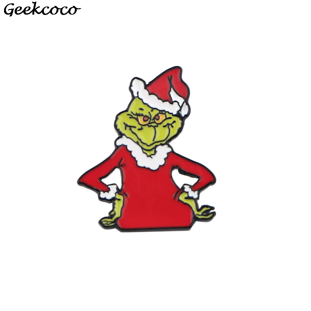 10 шт./лот J2060 брошь в виде мультяшного монстра металлический значок женские и