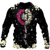 skull pattern 3d printed hoodies fashion sweatshirts men women casual zipper hoodie jacket dyi289