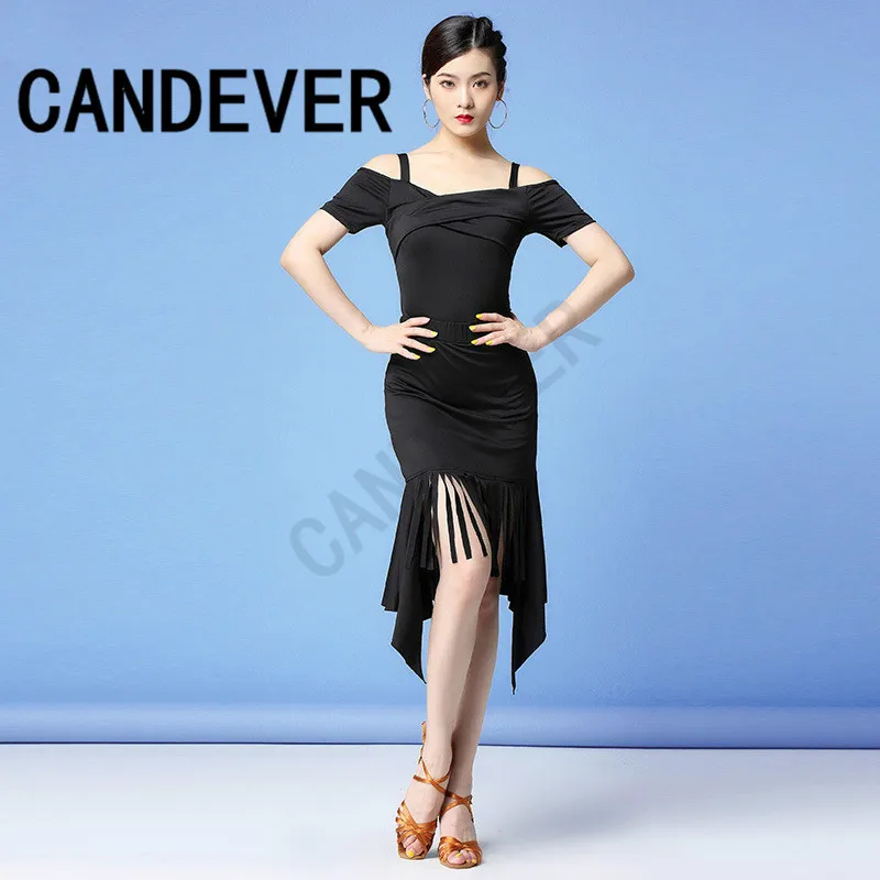 Платье для латинских танцев соревнование Танго/ча ча/Румба/Самба бахрома