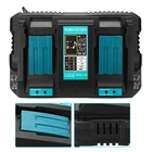 Подходит для зарядного устройства MAKITA DC18RD 14,418V Smart Dual-Charge 6A вместо нескольких зарядных устройств