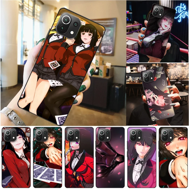 

Anime Kakegurui Jabami Yumeko Saotome Meari Painting Phone Case For Xiaomi 11 Lite Pro Cases Back Cover Funda Coque