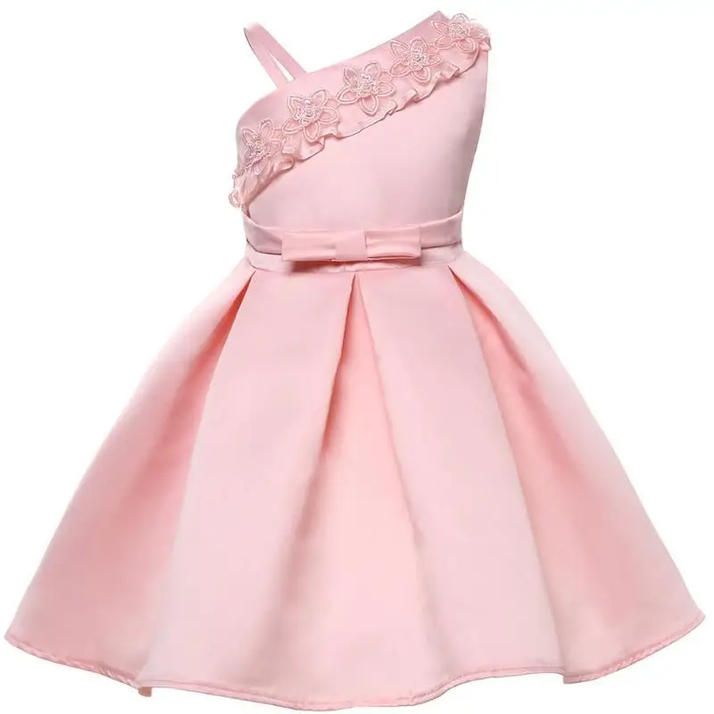 Детское платье с бабочками для девочек свадебное цветочным узором праздничное