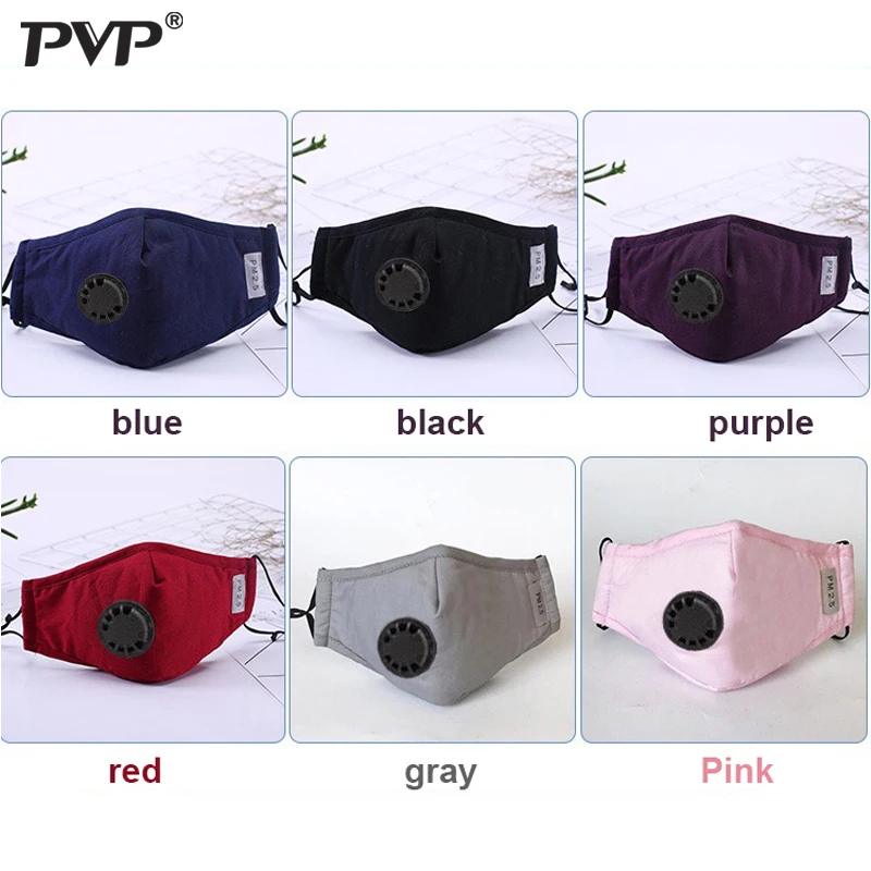 Многоразовая хлопковая маска для лица с режимом PVP PM2.5 дыхательная рта