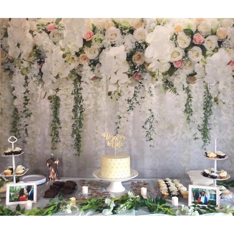 

Wedding Background Wall for Photography Rose Flower Wall Party Backdrops Birthday Baby Shower Wedding Decoration Wall