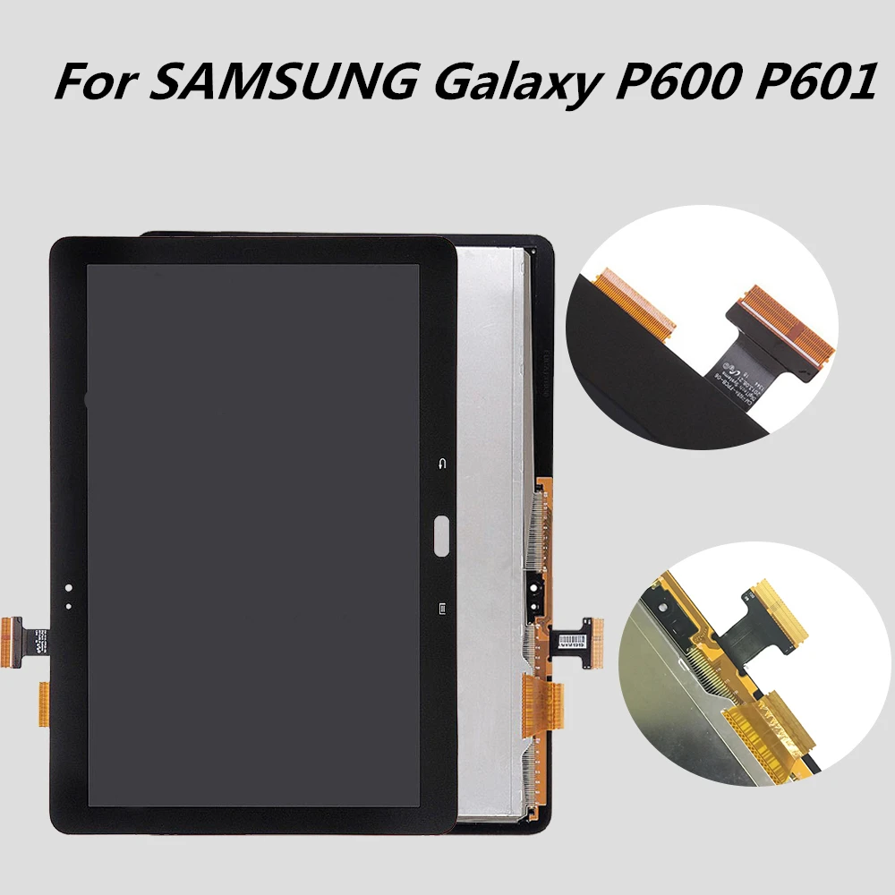 Оригинальный Для samsung Galaxy P600 P601 ЖК сенсорный экран для Note10.1 SM-P600 ЖК-дисплей с